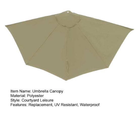 Ersatzbezug für Sonnenschirme mit UV-Schutz für Garten, Terrasse, Balkon, Markt und Tisch.