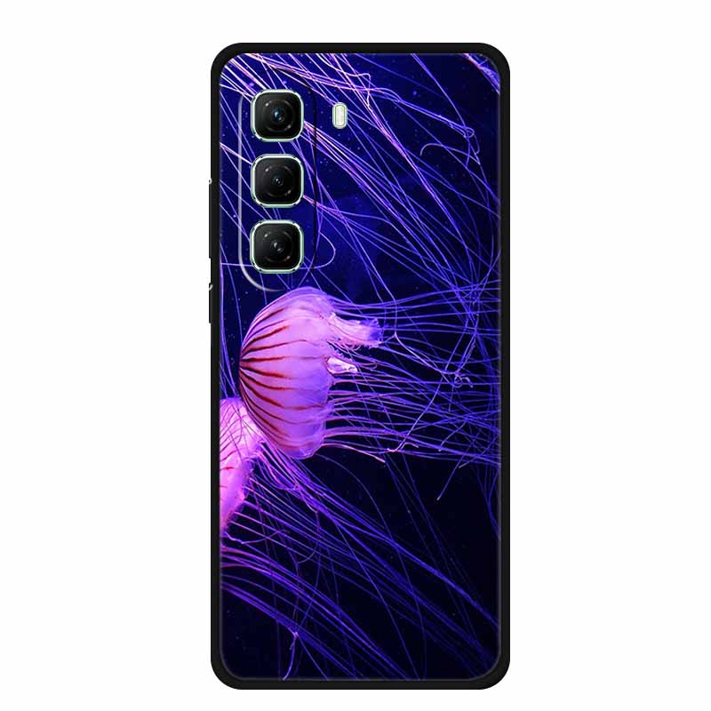 

Back Cover For Infinix Hot 50 Pro 4G Case Fashion Photos Black TPU Silicone Soft Funda For Infinix Hot 50 Case Ho50 Pro 6.78 Infinix Hot 50