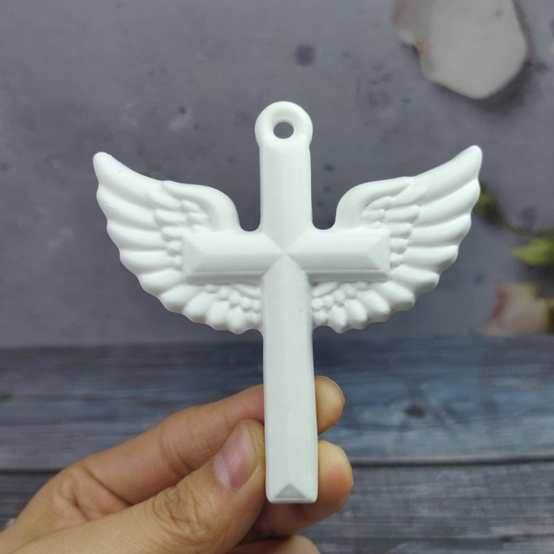 Jewelry Casting Mold,Silicone Pendant Resin Mold Crosses Epoxy Resin Casting Mold for Earring Necklace Keychain Making