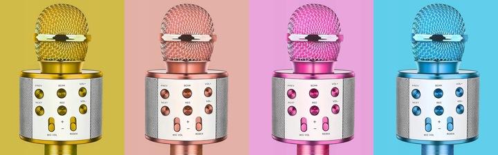 Mikrofon Bezprzewodowy Karaoke Głośnik Bluetooth Prezent Dla Dzieci