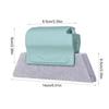 Window Track Cleaning Brush Set Hand-held Window Groove Cleaner Brushes Dual-Sided Design Replaceable Sponge Cleaning Brush