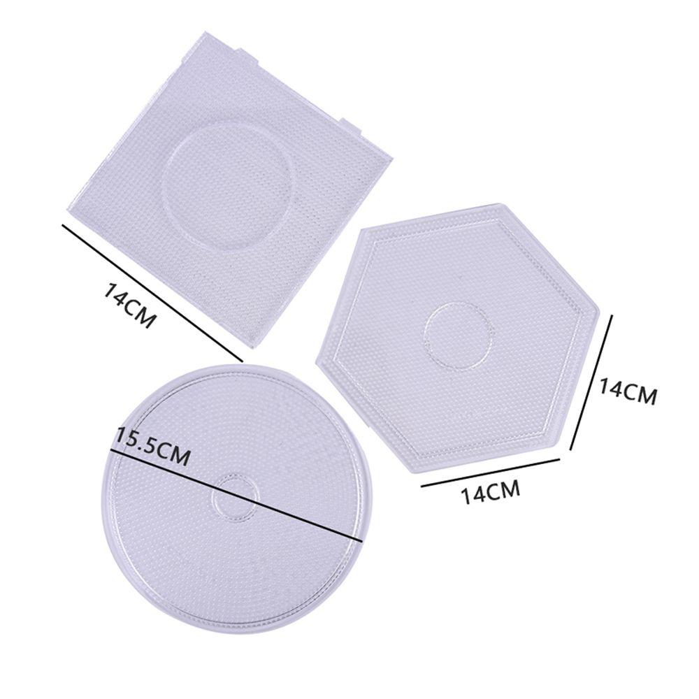 Transparent Figure Material Board Jigsaw Puzzle Pegboard Puzzle Template Diy Toy Beads Template