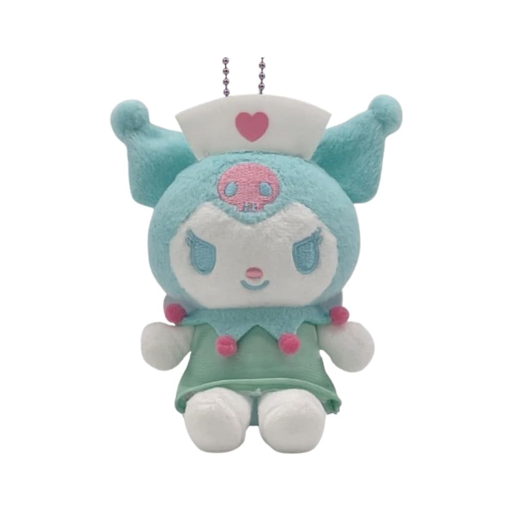 

Nakajima Corporation My Melody Kuromi Mascot Collection Kuromi Green 208095-25 13cm x 7.5cm x 6cm Plush Toy