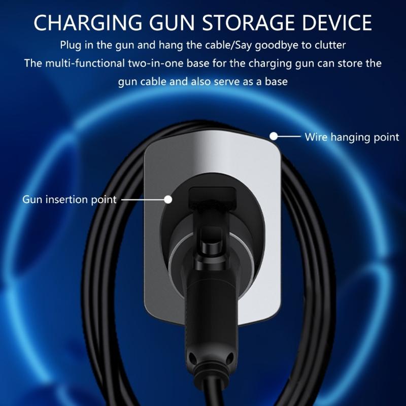 EV Chargers Holder Flame Resistant Chargers Cable Holder Prevents Moisture Damage Electric Car Chargers Wall Mount