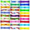 Colorful Beaded Stress Relief Fidget Toy - Woven Net Tube with Marble