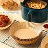50/100 Pcs Heat Resistant Baking Paper Bowl Non-Stick Oil-Absorbing Paper Air Fryer Paper  Oven