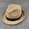 Lafite Top Hat Casual Fashion Jazz Hat Big Brim Big Head Straw Hat Couple Women's Hat Men's Hat Fashion Versatile
