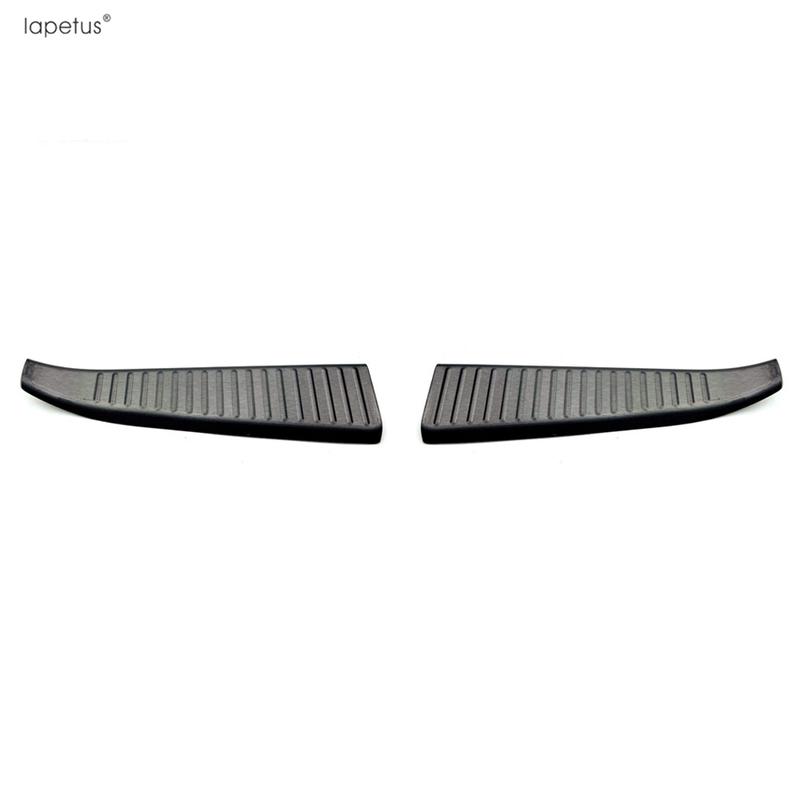 2 PCS Rear Trunk Bumper Door Sill Foot Plate Guard Protector Cover Trim For Honda STEPWGN   Stainless Steel Accessories