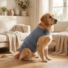 Adjustable Dog Calming Anxiety Vest, Breathable Stress Relief Coat with Detachable Collar for Storm Fireworks Travel