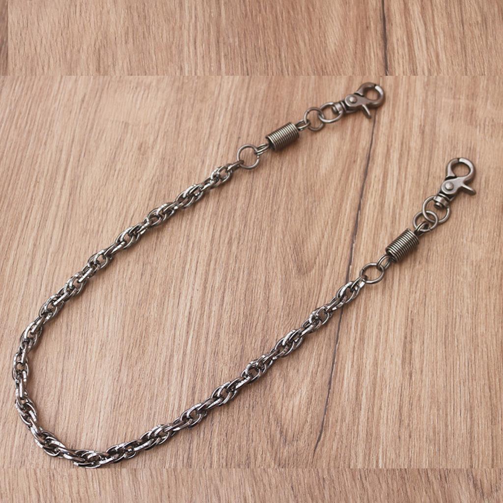 Adjustable Length Punk and Hip Hop Style Metal Pants Chain Accessory for Streetwear Enthusiasts and Trendsetters