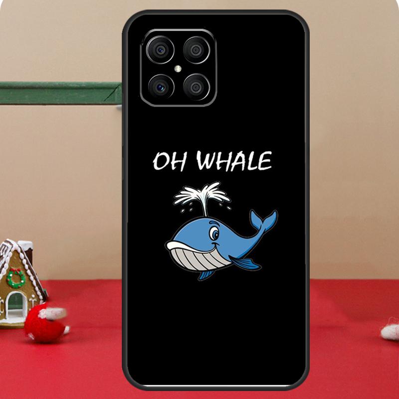 Whale Fish Wave Sea Case For Honor Magic 6 7 8 Pro Honor 400 200 70 90 Lite X8c X8b X9a X9b X9c X9d Win RT Cover