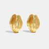 2025 Minimalist Seed Texture Earrings - Elegant Gold & Silver