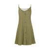 Vestido de verão casual feminino com bolsos, vestido de praia boho de verão, vestidos de férias para mulheres, decote em V, botões, vestidos soltos