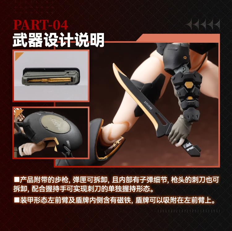 SNAIL SHELL Front Armor Girl Victoria Scale PVC ABS POM Cloth Painted Action Figure [Snail Shell] 1/12 & & &