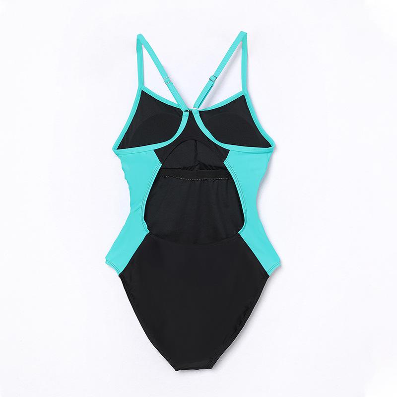 European & American Backless Ruched High-Waist One-Piece Swimsuit for Women - 2023 New Fashion Conservative Style