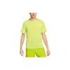 All Over Print Logo Crew Neck Short Sleeve T-Shirt Men Tops Yellow DM4753-308