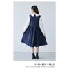 Girls Preppy Style Doll Collar Long Sleeve Spring Autumn Casual Kids Dress
