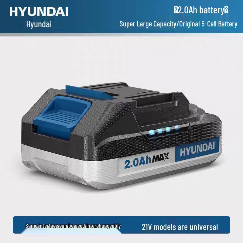 Hyundai Makita 21V Large-Capacity Lithium Battery for Power Tools - Fits Electric Drills & Angle Grinders