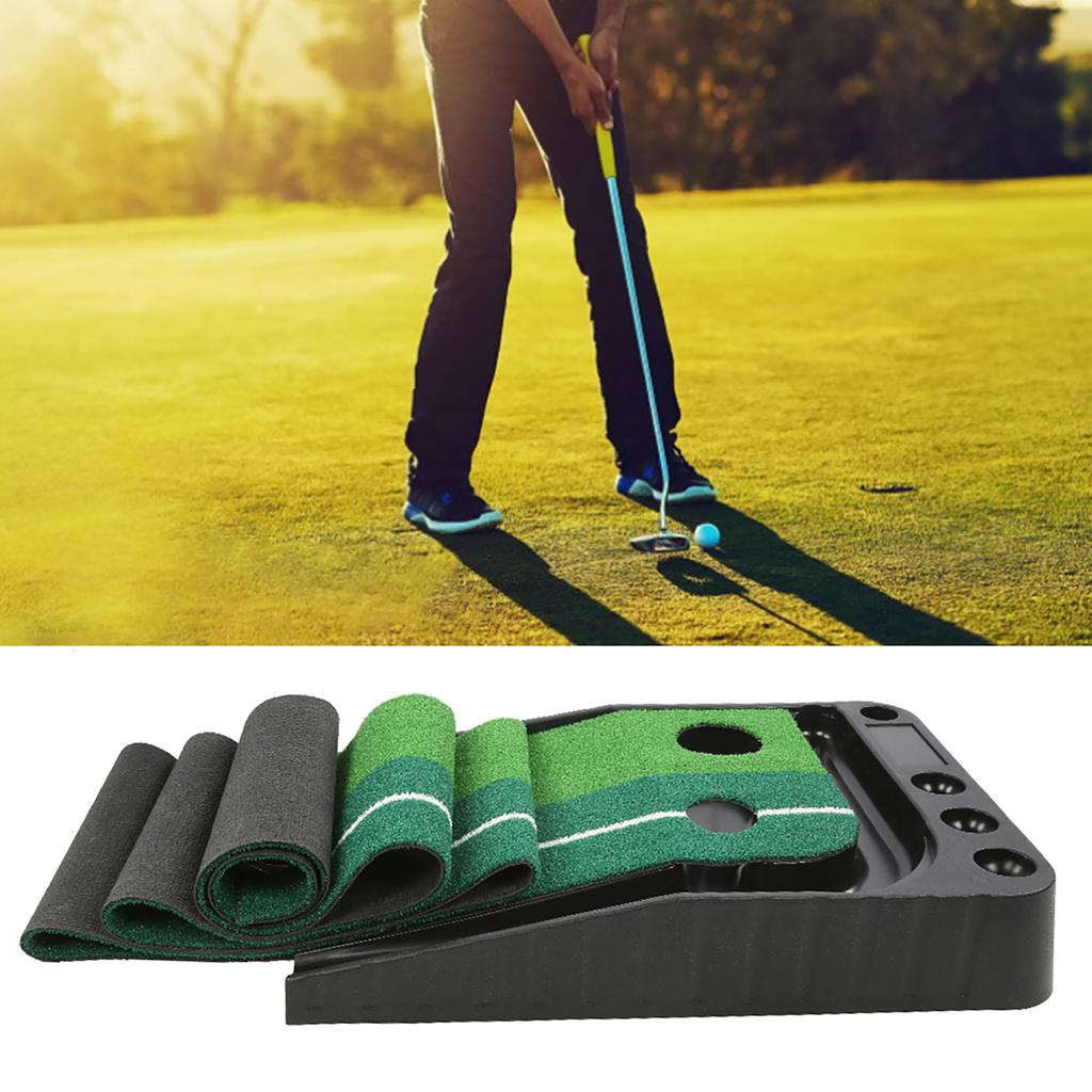 Indoor Green Grass Golf Putting Mat Ball Return Golf Practice Mat Training Equipment
