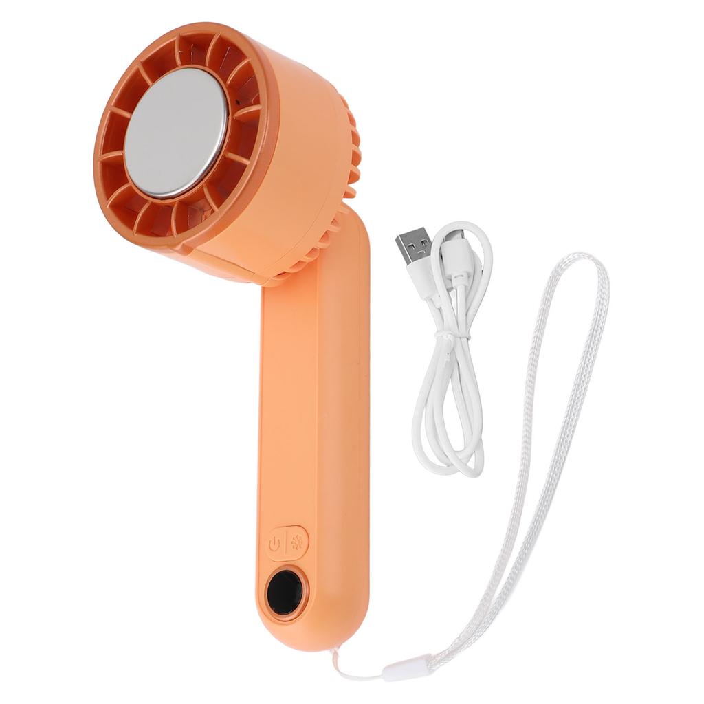 Portable Handheld Fan Foldable LED Display Rechargeable Handheld Pocket Fan for Travel Camping
