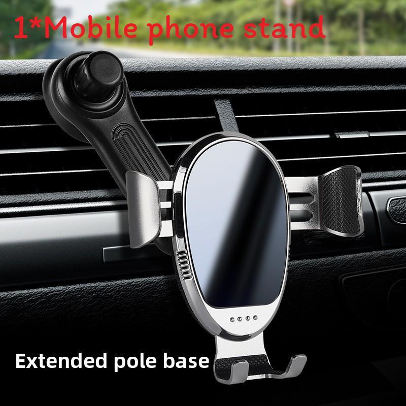Vehicle Air Vent Phone Holder With Metal Hook And Extendable Arm For Car Navigation