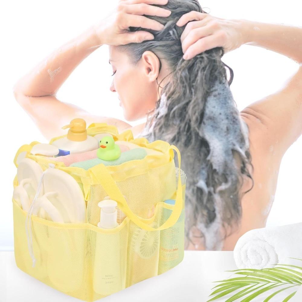 

Mesh Handbag Large Capacity Bath Bag New Beach Bag Outdoor чорний