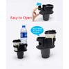Multifunctional Black Carbon Fiber Color Car Storage Box Cup Holder Organizer X1