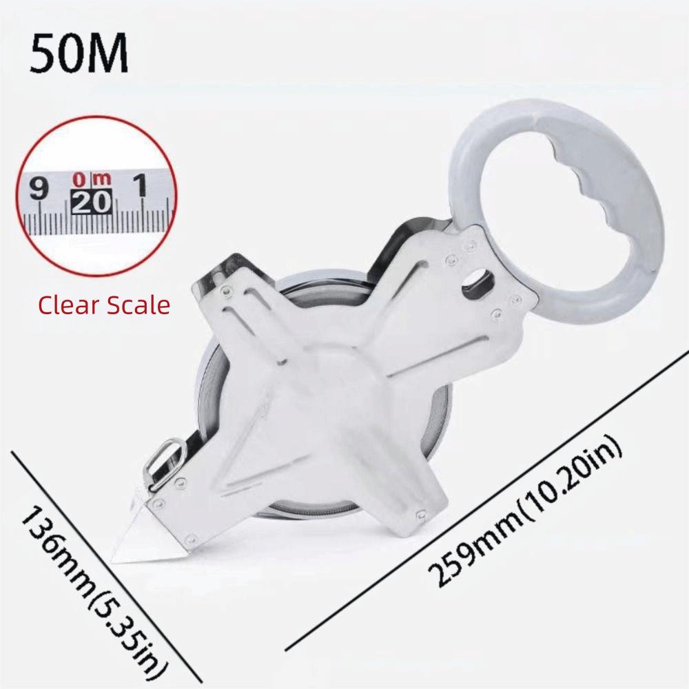 Open Reel Metric Scale Tape High Quality Stainless Steel Rule  Professional Surveying