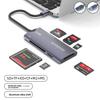 Usb High-speed Ms Multi-functional Cf Card Reader, Sd Aluminum Alloy Tf Computer Six-in-one Xd Card Reader