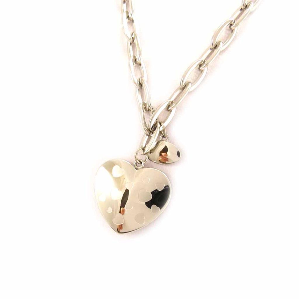 Altesse [L1317] - Collier acier 'Love' argenté