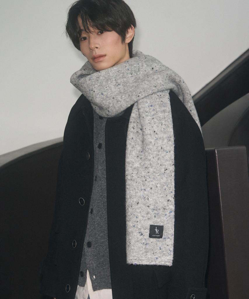 Ledeoli Soft Wool Muffler [Beige]