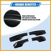 4pcs Car Roof Rack Side Rails End Cover Shell Cap Compatible for Toyota RAV4 2001-2005, Durable Plastic Black Cargo Rack Legs Protection Replacement