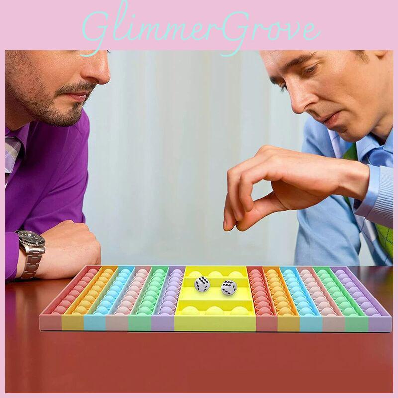 Big Pop It Chess Board Fidget Toy Colorful Bubble Sensory Squishy Stress Reliever For Endless Fun