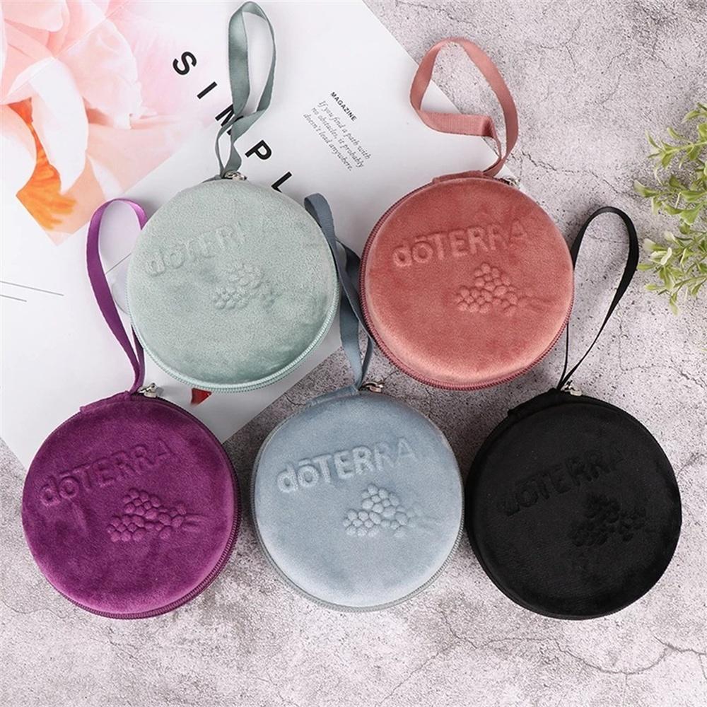 Round Essential Oil Bottle Sub Package Storage Bag Convenient To Carry. Eva Essential Oil Box Perfume Nail Polish Storage Bag