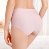 Fashion Solid Color Women's Large Size Ice Silk Underwear Seamless Breathable Hole Mid-waist Briefs Comfortable Underwear