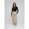 Pantalon Cargo Femme - Urban Classics - Crème - Taille Standard - 100% Polyester - Confort Optimal