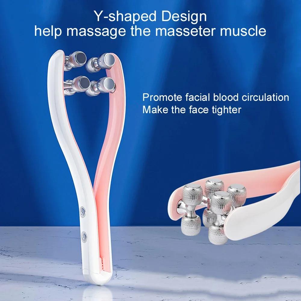 Beauty Face Massager Roller Y Shape Facial Lifting Device V Face Double Chin Remover Face Care Shape Belt Skin Care Massage Tool