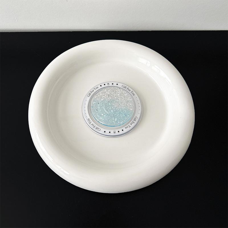Round Glitter Love Mobile Phone Airbag Bracket Wind Magnetic Suction Magsafe Back Sticker Women'S Small Fresh Ring