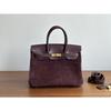 Platin Tasche Swift Leder und Wildleder 25/30CM Doppel-Schultergurt Damen-Tasche Einzel-Schulter Umhängetasche Vielseitig Mode Handtasche Tasche