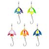 5Pcs 5CM/4G Spinner Blade Lure with Hook Hard Metal Spinnerbait 360 Degrees Rotating Sequin Lure Saltwater Freshwater Walleye Bass Fishing Accessories