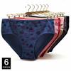 Cotton Panties Plus Size Underwear Women Briefs Woman Knickers Lady Lingerie Girl Intimate High Waist Large Size 6 Pcs/lot