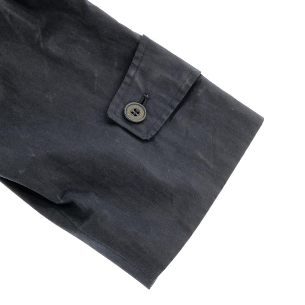 Aquascutum Stainless Collar Coat Navy Back Check Men's Used