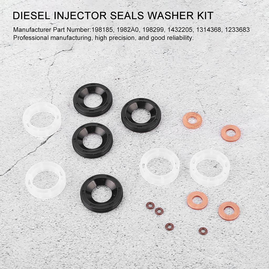 Diesel Injector Seals Washer Kit 1233683 198185 Fit for Ford C MAX Fiesta Focus