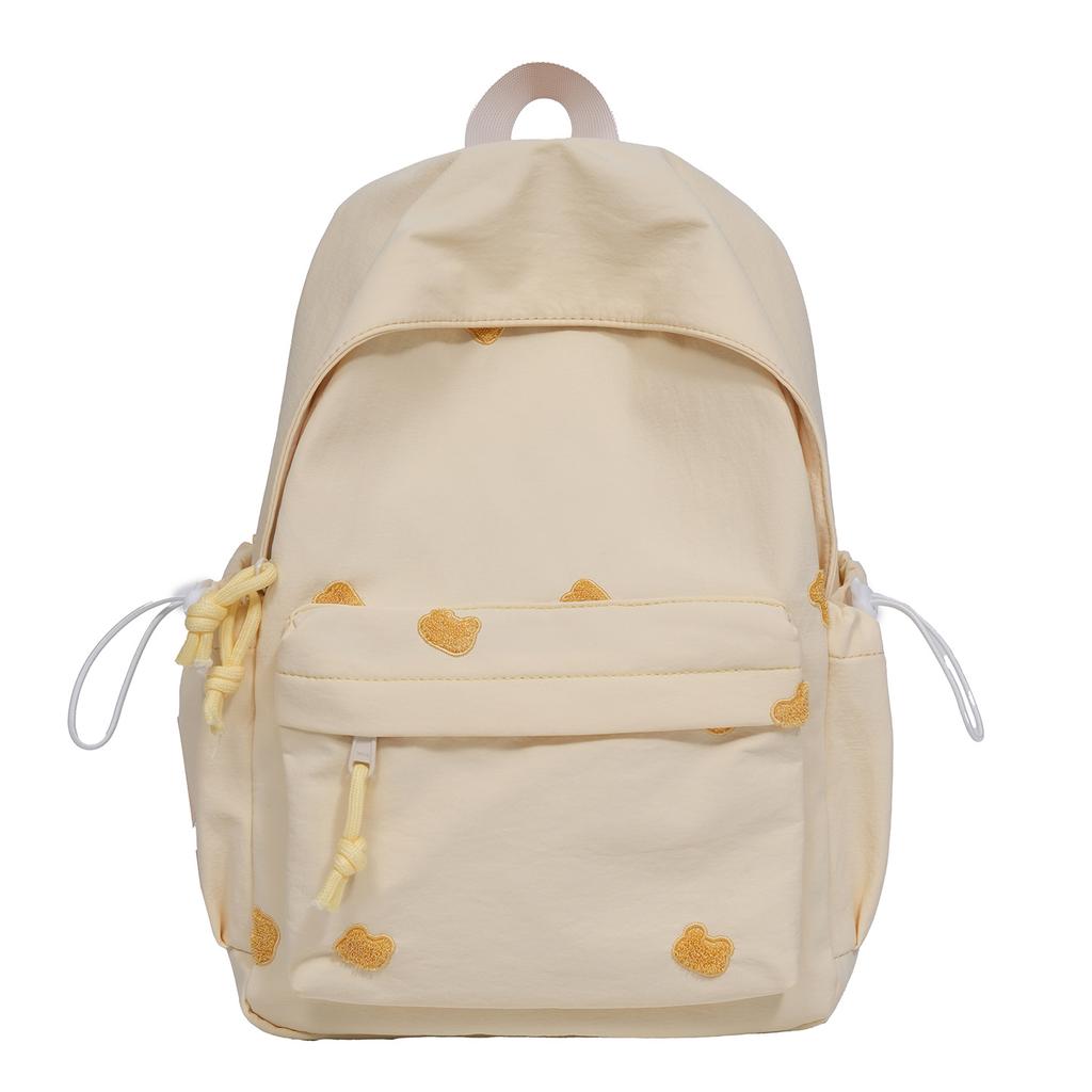 Schoolbag Girl Schoolbag Simple Versatile Backpack College Student Middle School Student Cute Embroidered Pony Light Travel Backpack