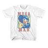 Mega Man Square And Stars White Youth T-Shirt