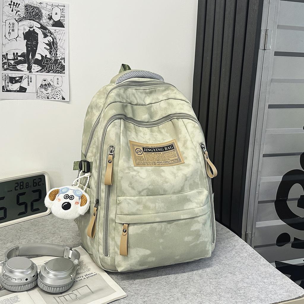 Rucksäcke für Mittel- und Oberschüler, Einfache Retro-Tie-Dye-Rucksäcke mit großem Fassungsvermögen für College-Mädchen, Rucksäcke für Männer