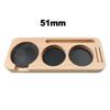1 szt. 51-58 mm Kompaktowa mata do ubijania espresso - Drewniana stacja do ubijania kawy Drewniana podstawa do przechowywania Akcesoria do kawy