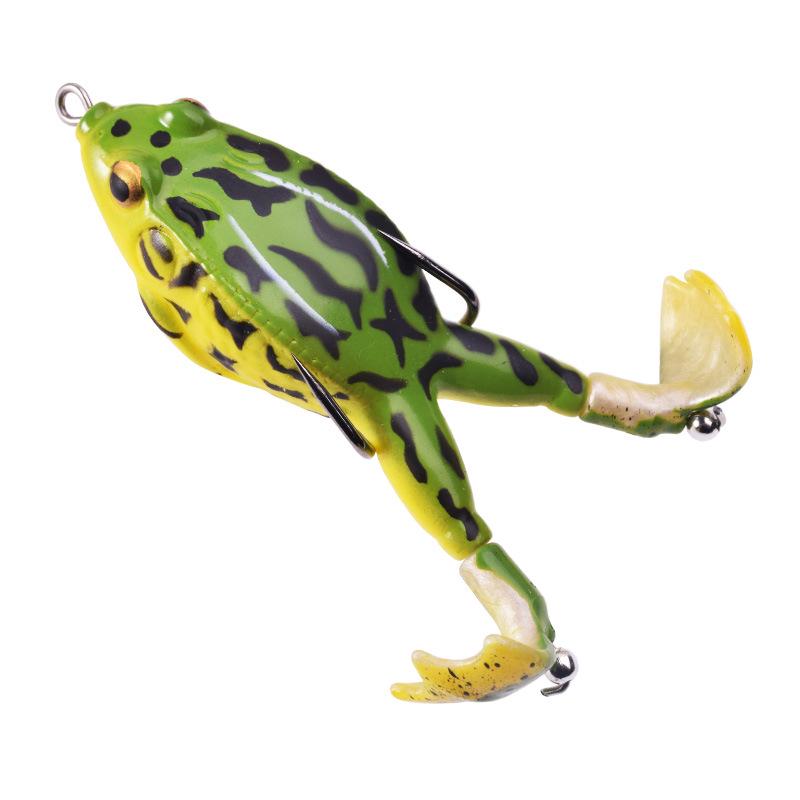 Thunder Frog Double-Legged Rotating Propeller Soft Lure, 9cm/13.5g, for Bass & Carp Fishing.