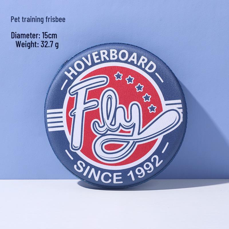 Pet Dog Interactive Floating Flying Disc - Tear-Resistant Toy for Outdoor Fetch Training