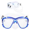 M3266 Silicone Diving Mask with Tempered Glass Lens Underwater AntiFog Swimming Glasses